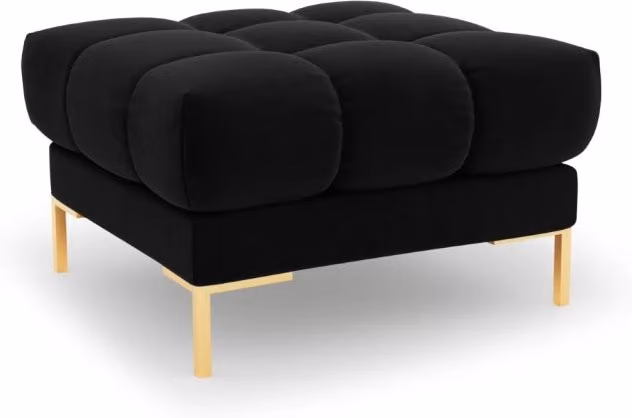 Cosmopolitan Design - Pouf "Bali" in velluto nero