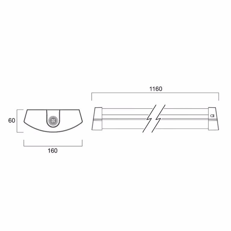 Sylvania plafoniera LED Deltawing, 116 cm, IP44, 840 Deltawing, Bianco / Opale, Studio / Ufficio, Metallo