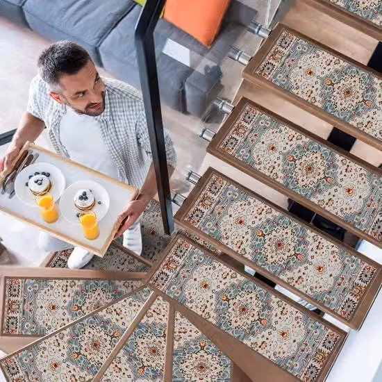 Tappeto Antiscivolo - Design Elegante - Set da 15 - 65x20 cm