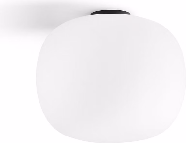 Lampada da soffitto Jukon bianco e nero 1xE27x60W in vetro, dimensioni: 24,5x30x30 cm, IP20, Light Prestige