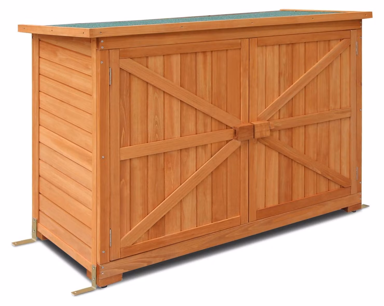 Armadio da giardino casetta attrezzi - Legno - 50 x 128 x 88 cm - Naturale - Per giardino e terrazza