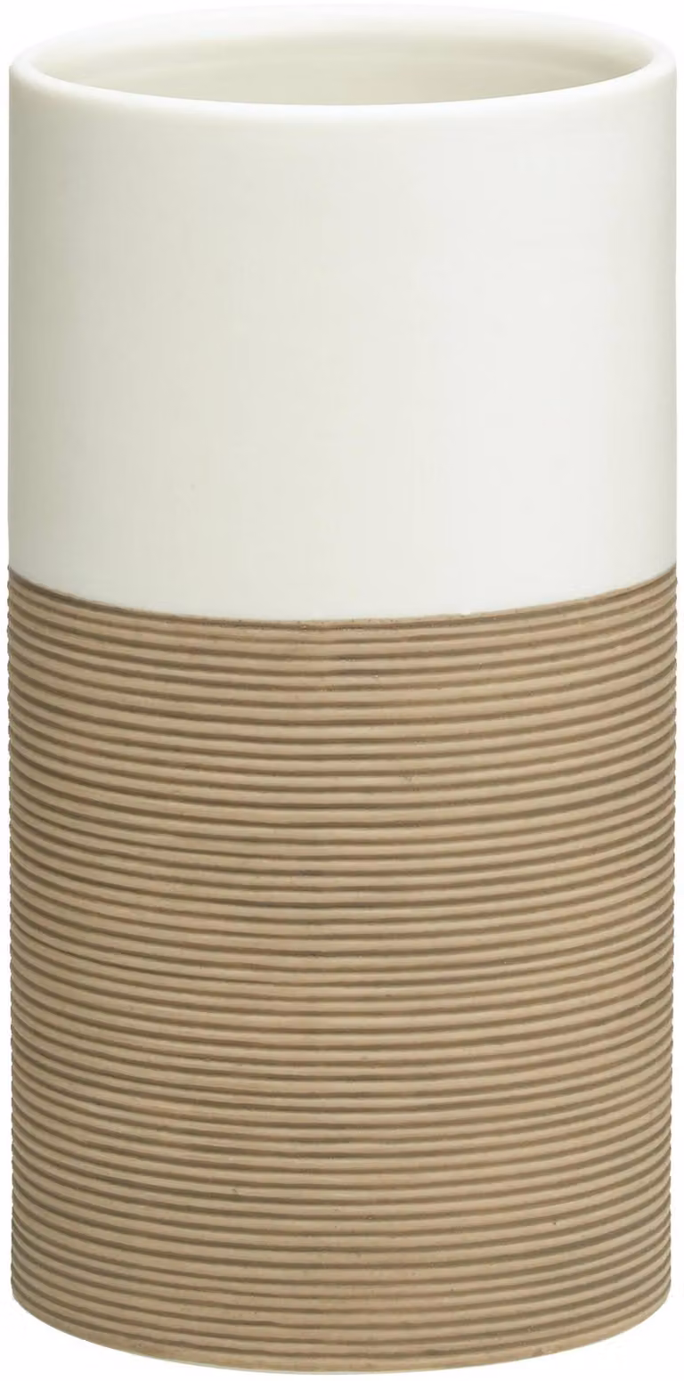 Tazza Sealskin Doppio in porcellana color sabbia, 361840465