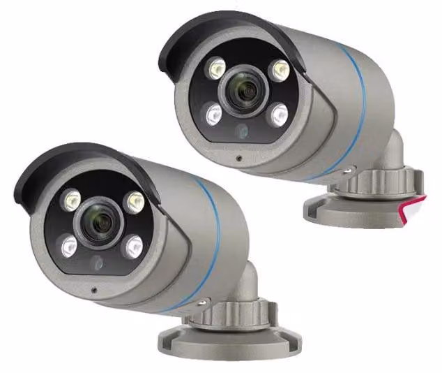 Telecamera POE, risoluzione 4 MP, impermeabile IP66, audio bidirezionale, microfono integrato, compatibile con ONVIF