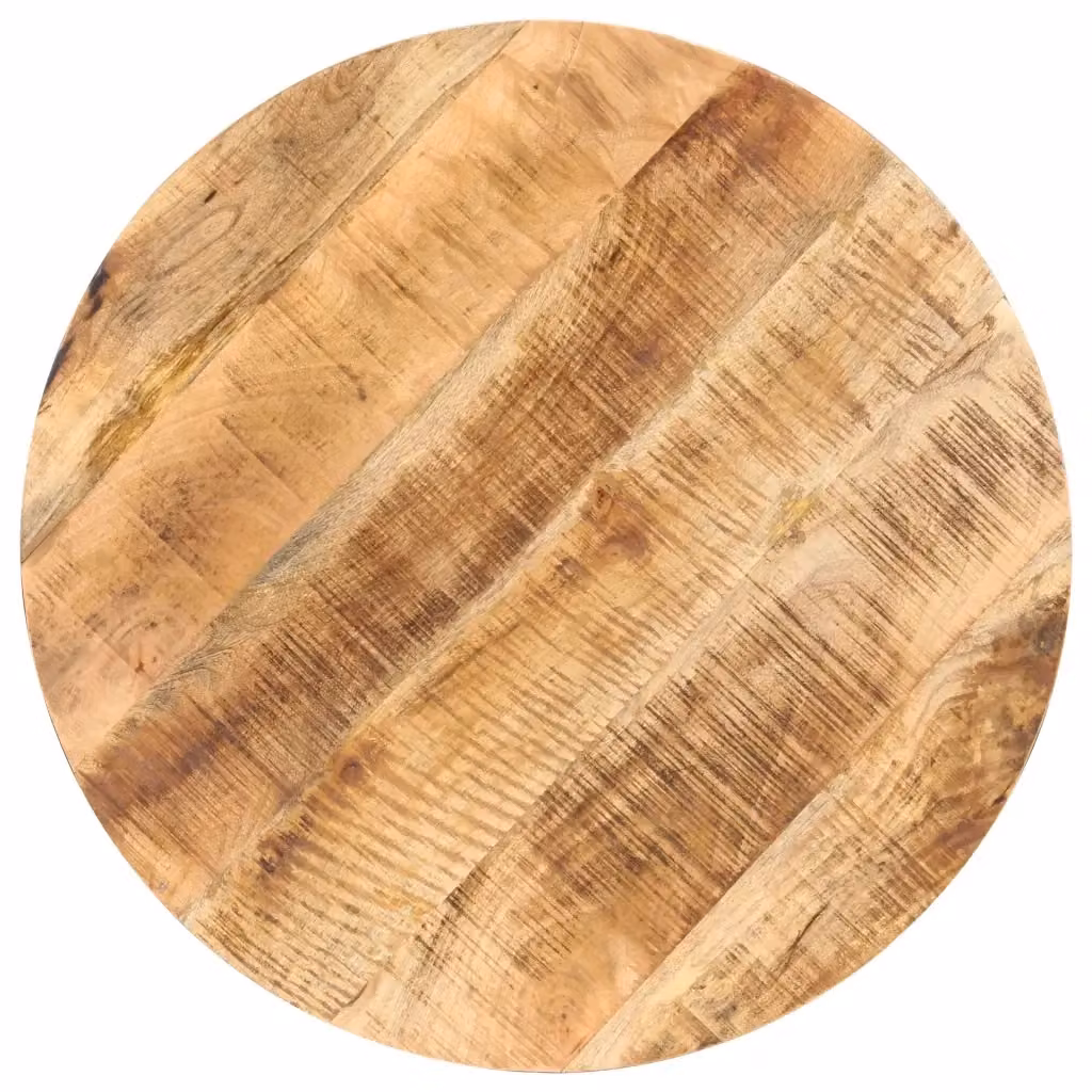 Tavolino da Bistrot Rotondo vidaXL in Legno di Mango Marrone e Nero Ø80 x H 75 cm – 2