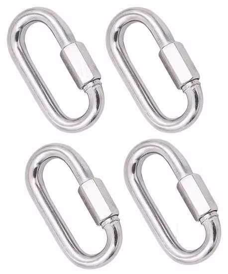 Portachiavi - Acciaio inossidabile - 4 pezzi - Chiusura rapida - Portata 500 kg