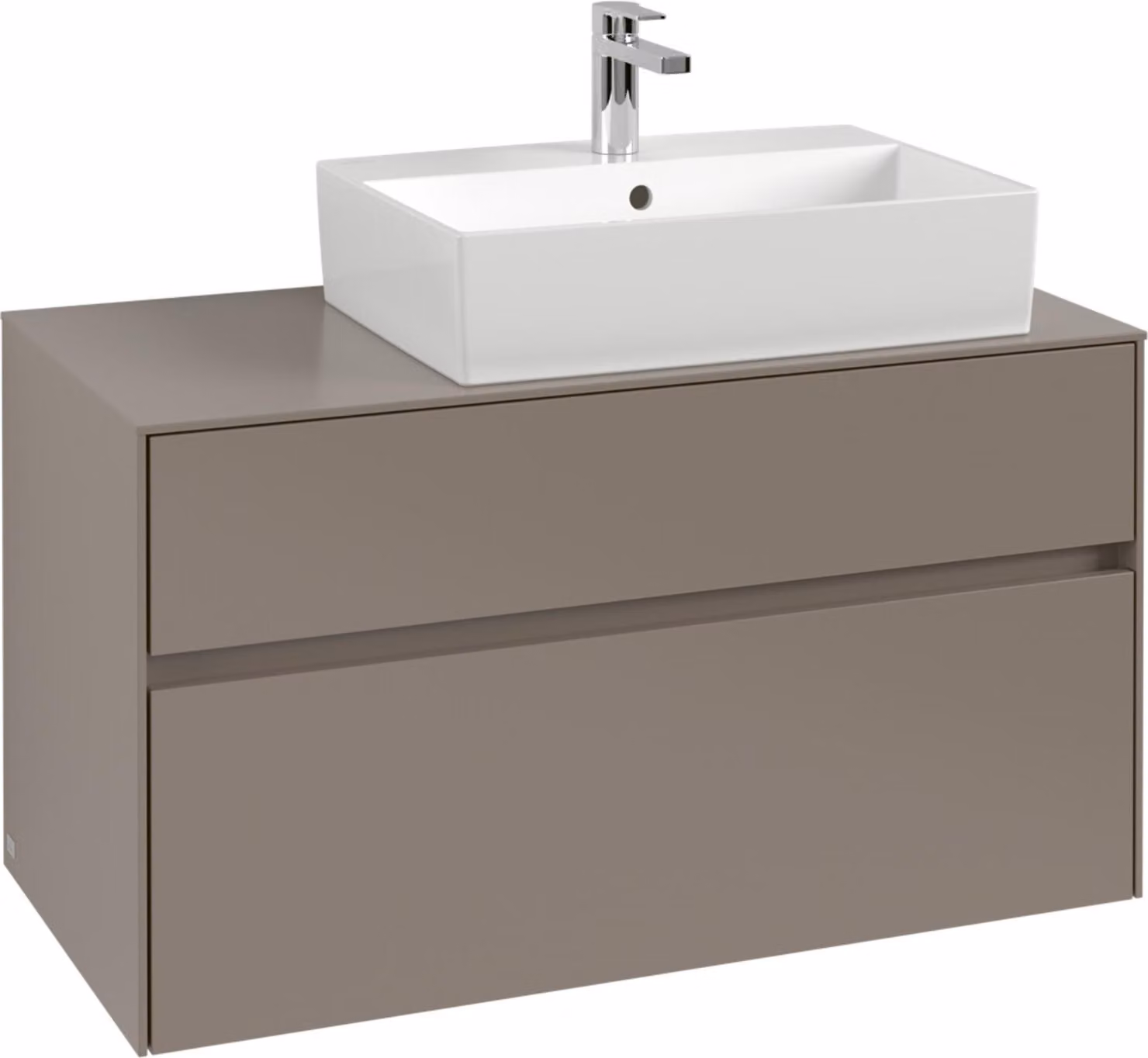 Mobiletto V&B Collaro 100x54,8x50cm, WT r, LED 7,3 W, Mar bl.