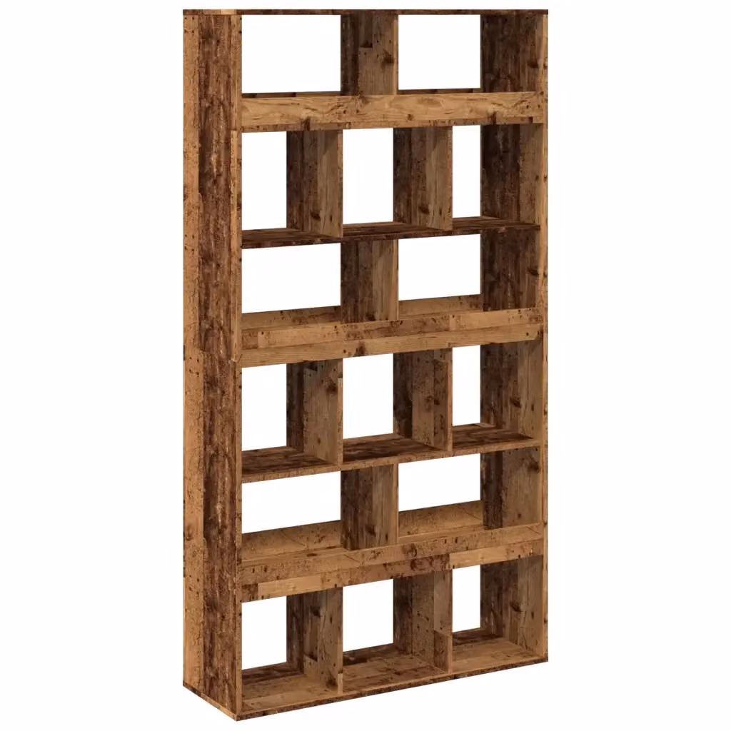 Divisorio per stanza VIDAXL in legno e MDF color marrone con scomparti medi, L 100 cm x P 33 cm x H 187,5 cm – 2