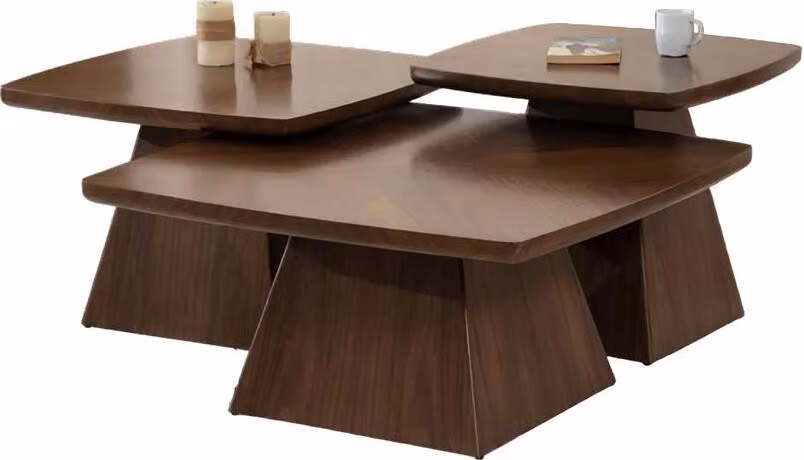 Set 3x Couchtische – Designer Kaffeetische stilvolle Wohnzimmermöbel modern
