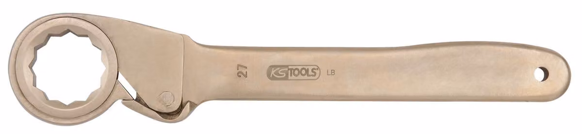 KS TOOLS BERYLLIUMplus Cricchetto ad ingranaggi 9 mm con anello a 12 punte - 962.0109