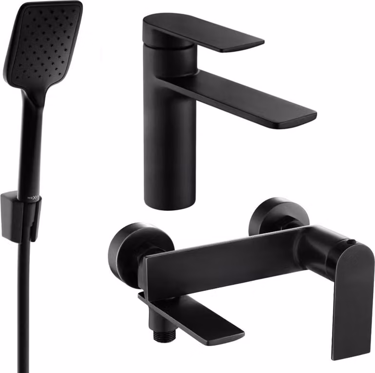 Mexen Zero R62 set da bagno, nero - 71103R62-70