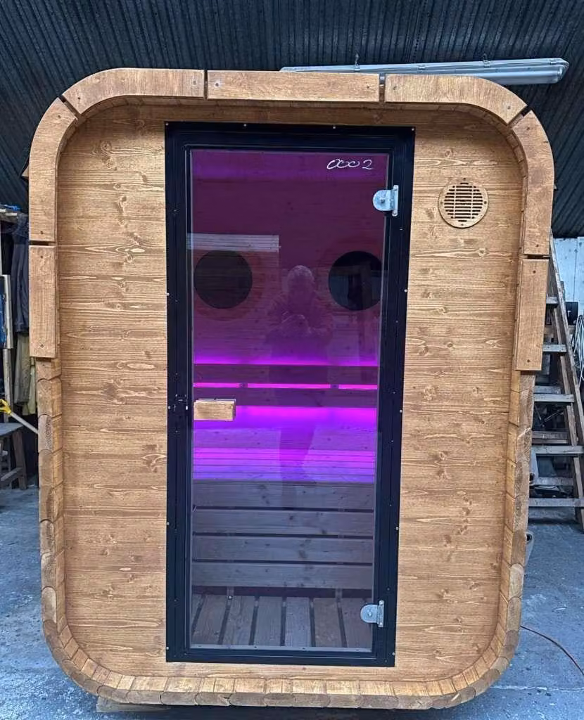 Sauna da esterno Cube Garden Sauna Cubik Mini 150 x 150 cm
