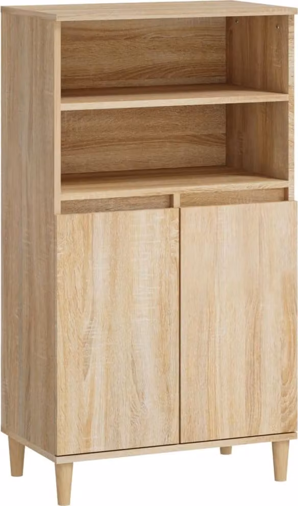 Credenza rovere Sonoma 60x36x110 cm materiale a base di legno