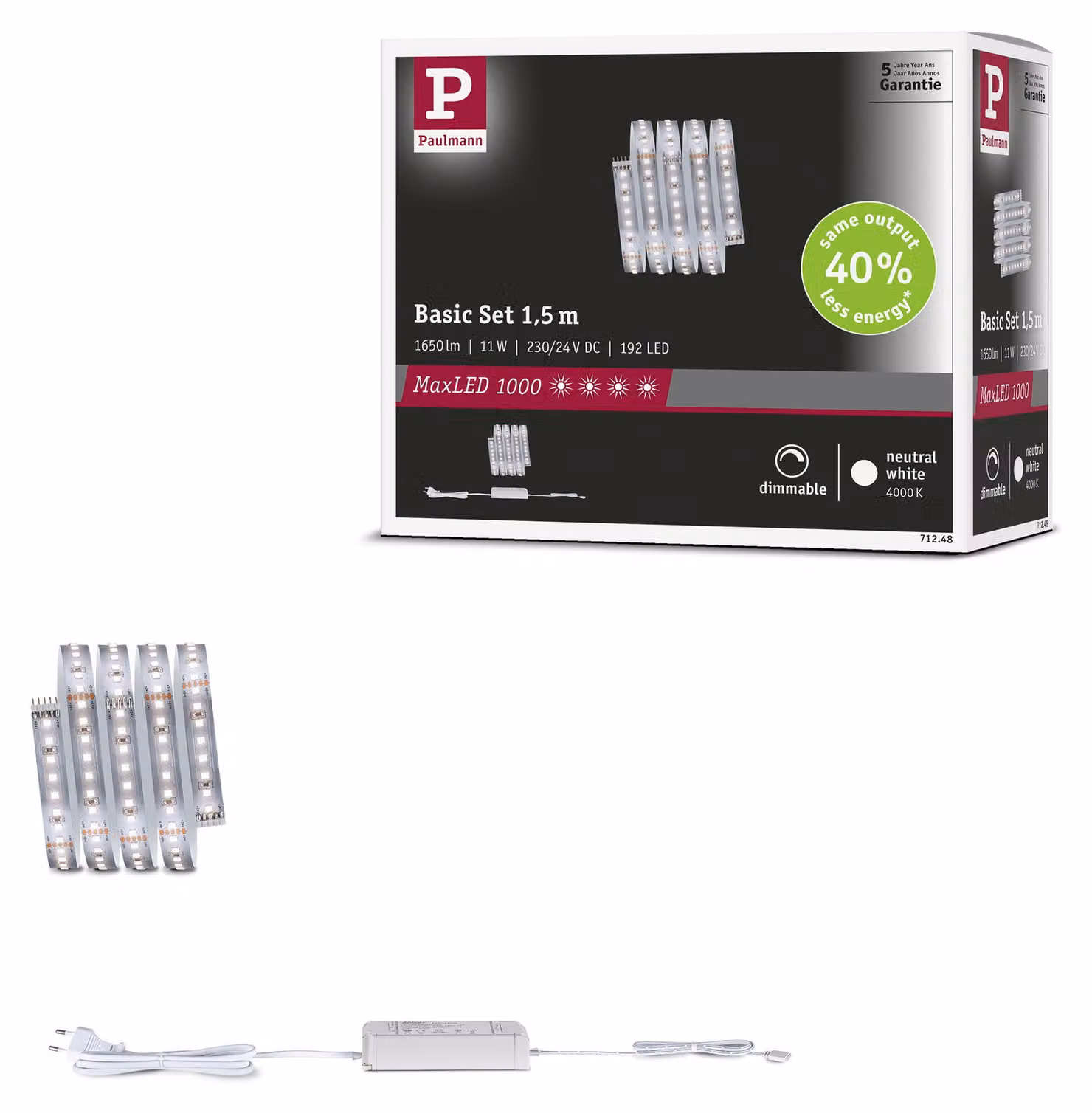 Paulmann MaxLED 1000: Kit base a LED, luce bianca neutra