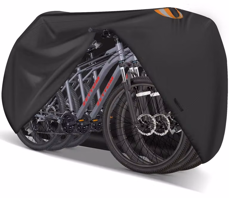 Copertura per biciclette, adatta a 3 biciclette, realizzata in tessuto Oxford 600D, impermeabile, resistente ai raggi UV e al vento, dimensioni 210,8 x 116,8 x 119,4 cm