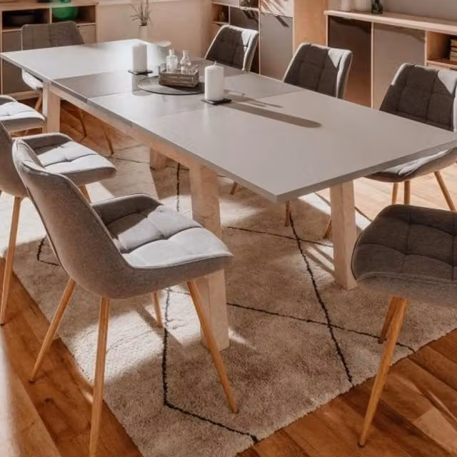 Tavolo allungabile Epik50A 160x90x75 H colore rovere grigio