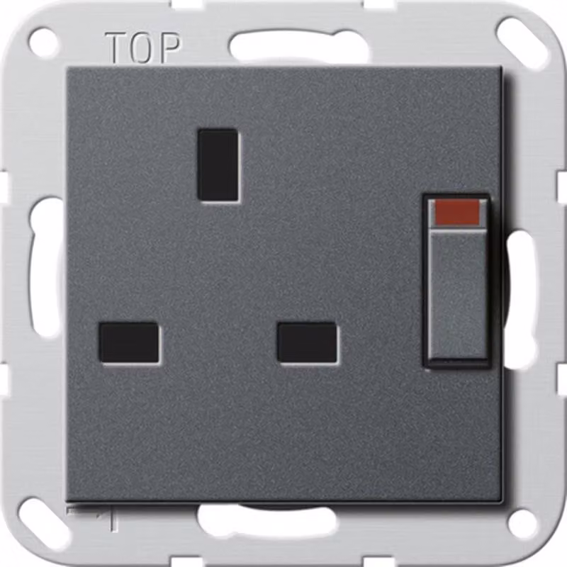 Gira 277828 Presa BS 13 A KS con interruttore di disinserimento Sistema 55 Antracite