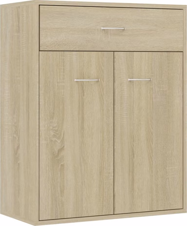 Credenza Rovere Sonoma 60x30x75 cm in Legno Multistrato