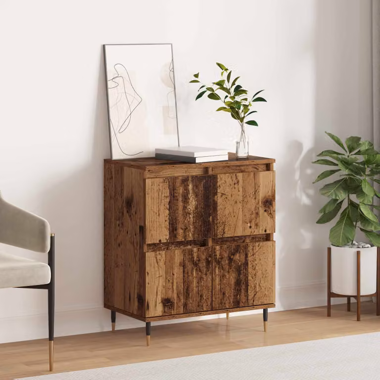 Credenza moderna vidaXL in legno marrone L: 60 cm, P: 35 cm, H: 70 cm