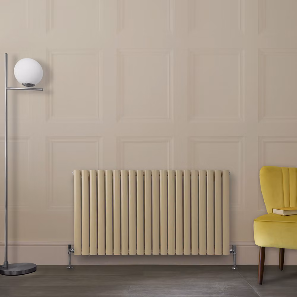 Radiatore di Design Orizzontale Marrone (Elk Marrone) - 635mm x 1180mm - Pannello Doppio  - Revive