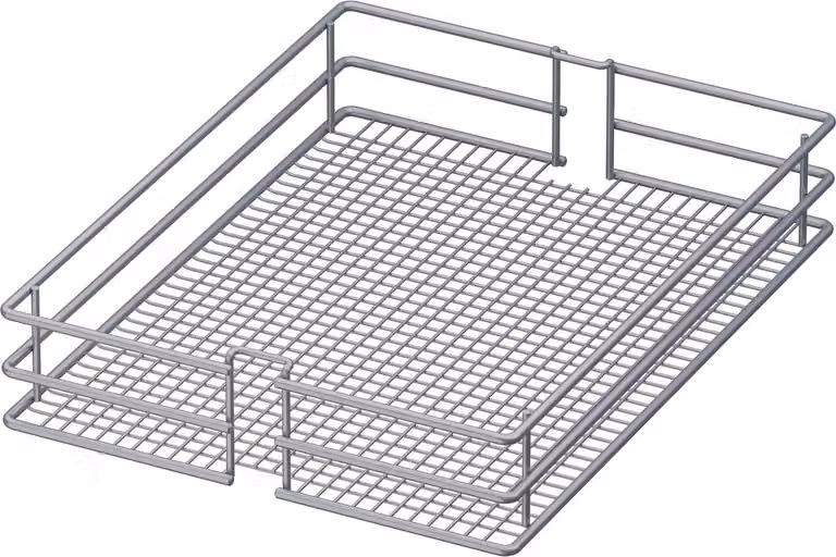 Vatuh Sagel VS-Tal Larder Cestello da appendere per armadio alto Cestello Saphir KB 300 mm argento