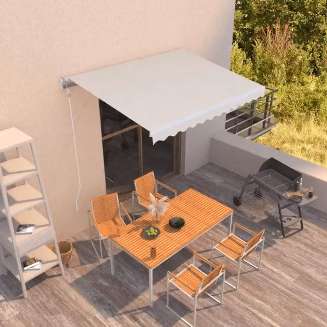 Tenda da sole retrattile automatica Videx in alluminio e poliestere beige, L: 350 cm, P: 250 cm
