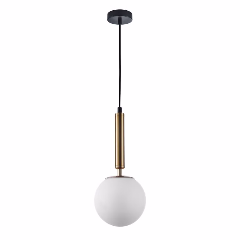Italux Ravena, lampada a sospensione moderna in ottone PND-2324-1 GD+OPA