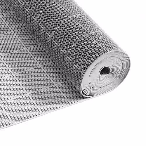 Tappeto Antiscivolo e Drenante VEVOR a Griglia Grigio per Piscina e Terrazza L: 1500 cm, P: 90 cm