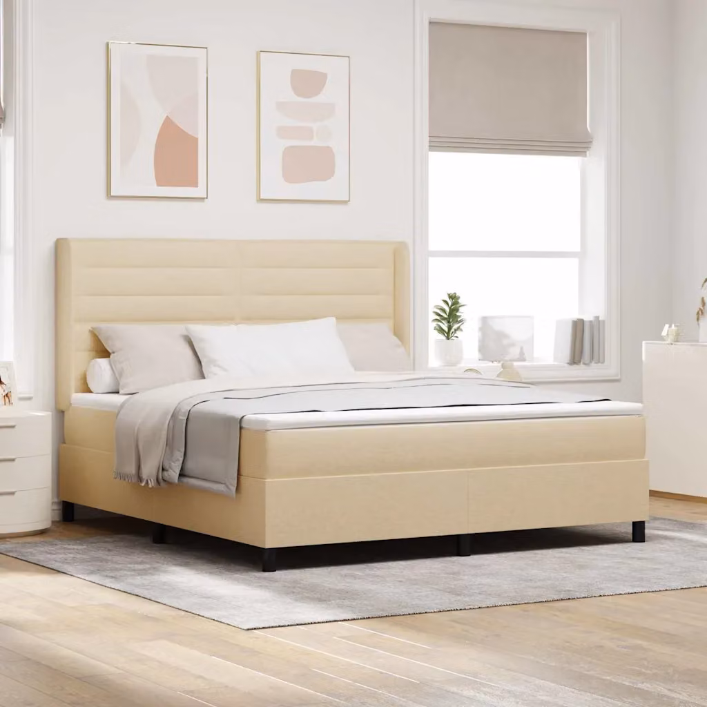 Letto ibrido con materasso vidaXL in tessuto beige L: 180 cm, P: 200 cm, H: 280 cm