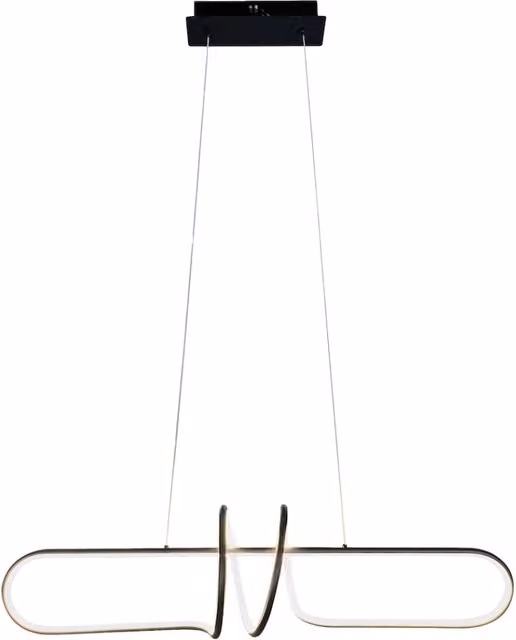 Lampada sospesa LED Vertigo Milagro nera con luce bianca fredda 4000K 54W