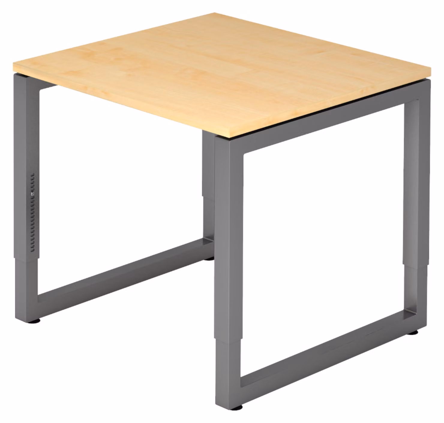 bümö Scrivania Serie-R - Decorazione: acero, dimensioni: 80 x 80 cm, struttura: grafite