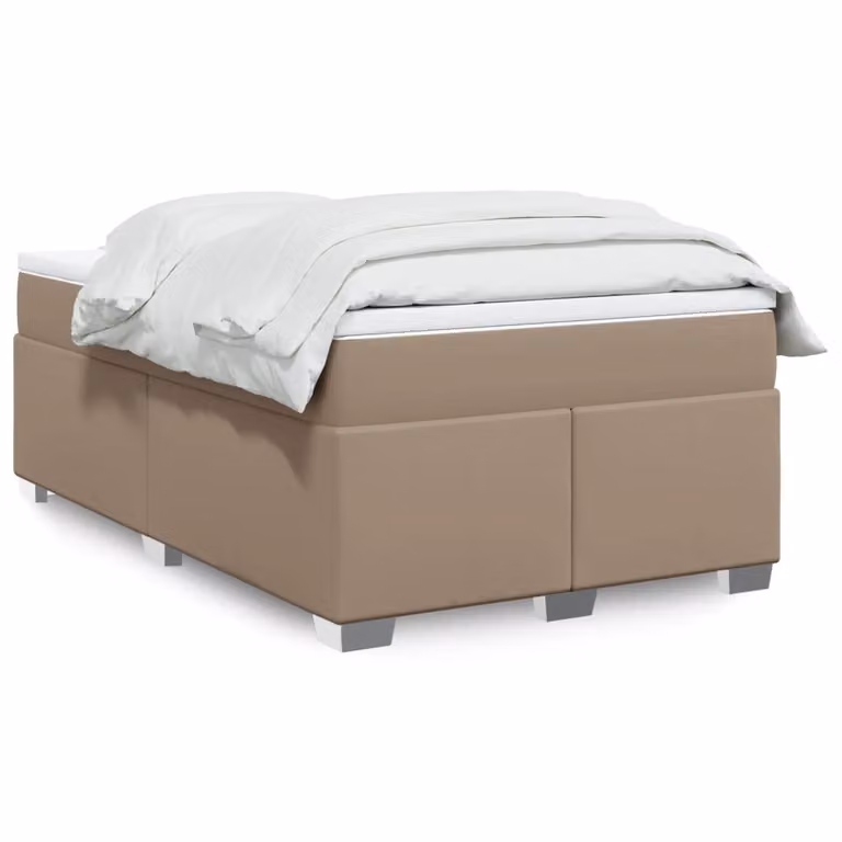 Maison Exclusive - Giroletto a Molle con Materasso Cappuccino 120x200cm Pelle finta