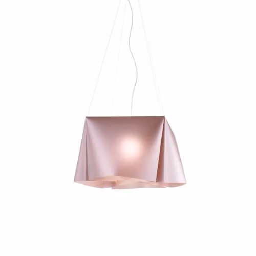 Lampadario Moderno Polilux ® Pink Metal E Metallo Cromo 3 Luci E27