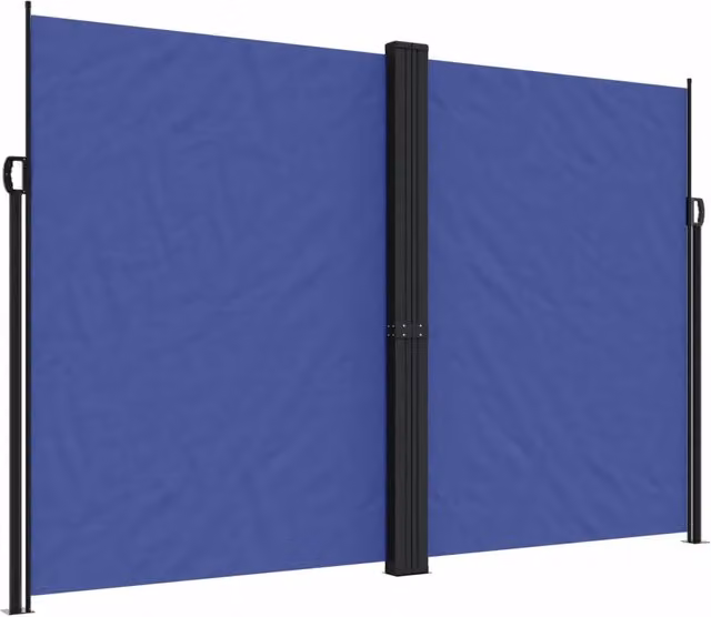 Tenda da Sole | Tenda parasole Laterale Retrattile Blu 220x600 cm