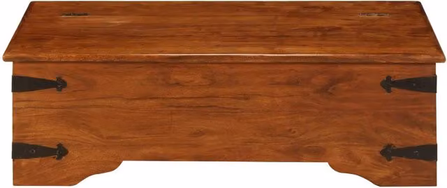 Tavolino da salotto | Tavolino da caff¨¨ | Tavolino da Soggiorno in Legno Acacia Finitura Ambra 110x55x35 cm