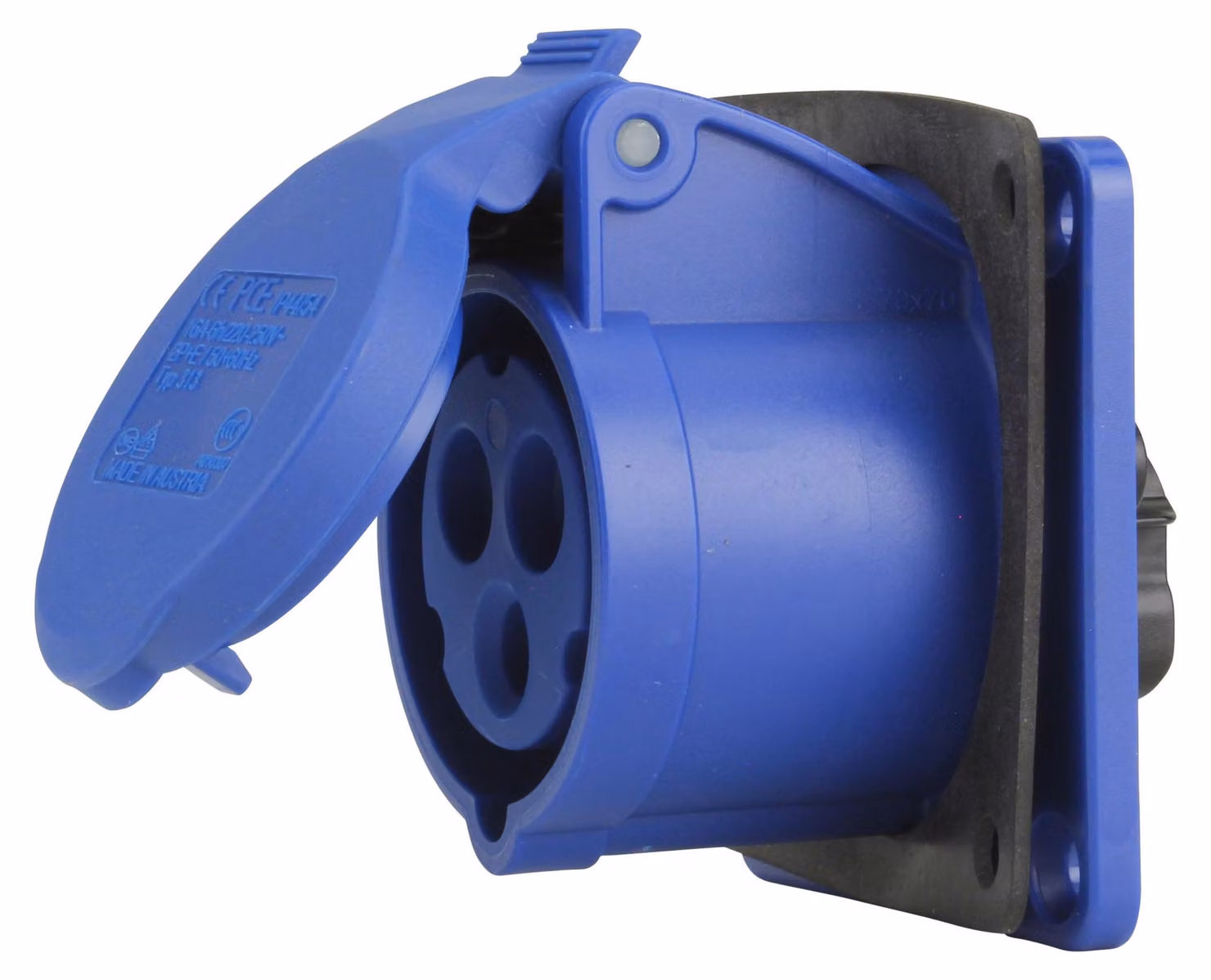 Presa PCE Caravan-CEE 3 poli 16A blu