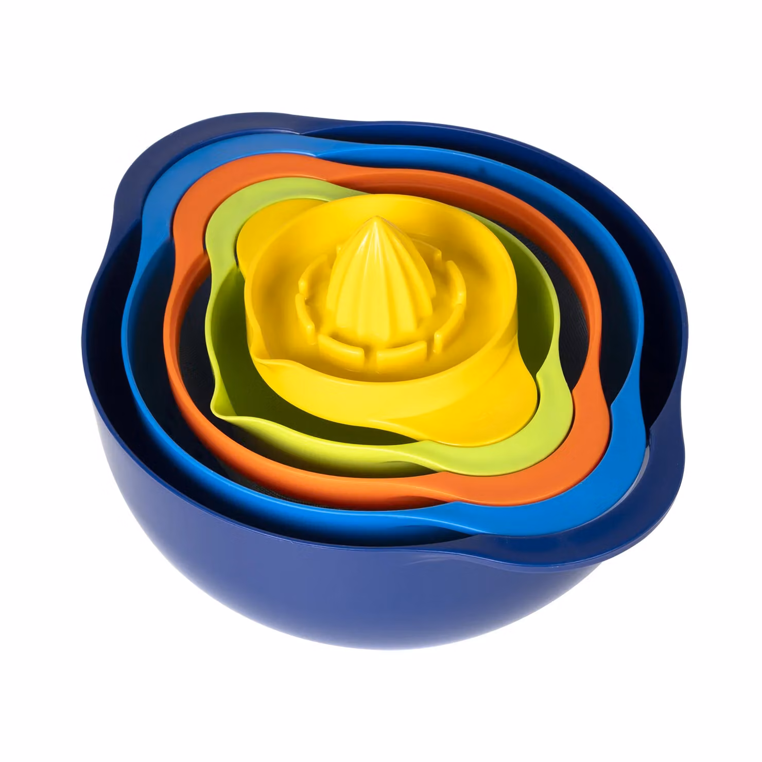 GUSTO CASA Set di contenitori da cucina impilabili multicolor Linea Timeless in plastica rotonda