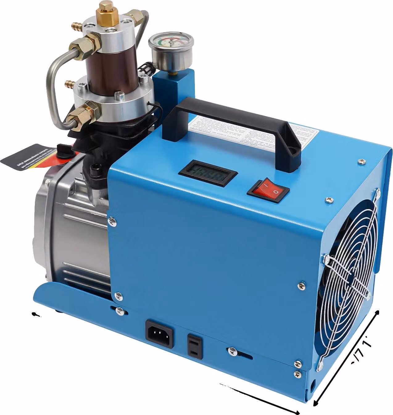 Pompe per compressori d'aria, sistema ad alta pressione, compressione a due stadi, 220V, colore blu