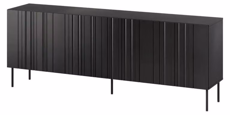 Letto Скрин ISLA 200x40x75 nero opaco