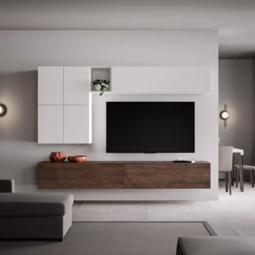 Isoka A16 - composizione sospesa moderna ed essenziale Itamoby