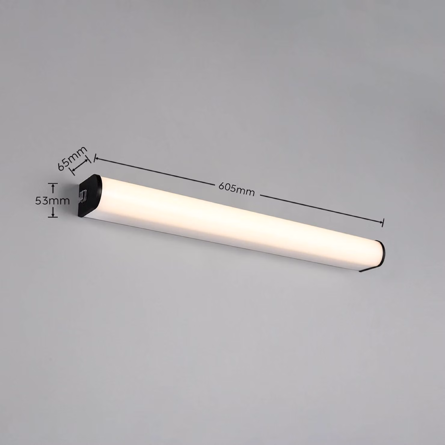 Trio Lighting Applique da parete Giacomo, Nero, Bagno, Metallo, Moderno, Applique