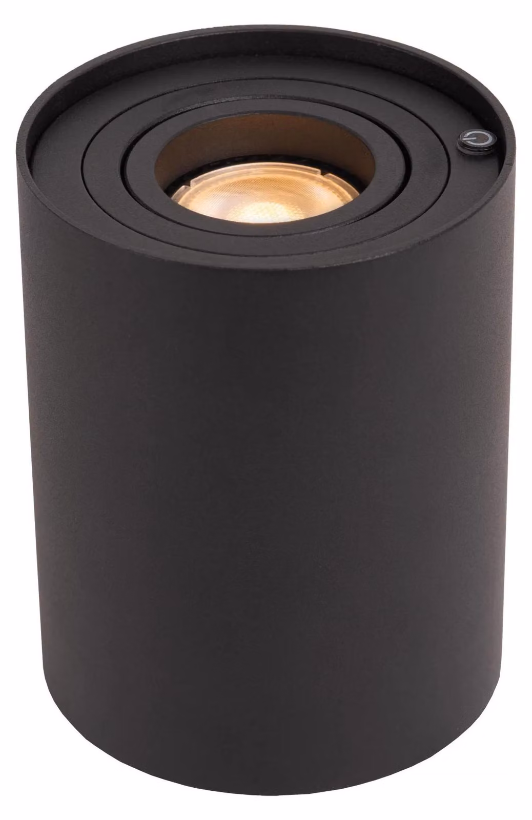 Lampada da tavolo moderna Tube nera 1xGU10x5W in metallo, dimensioni: 12,5x9,6x9,6 cm, IP20, Lucide