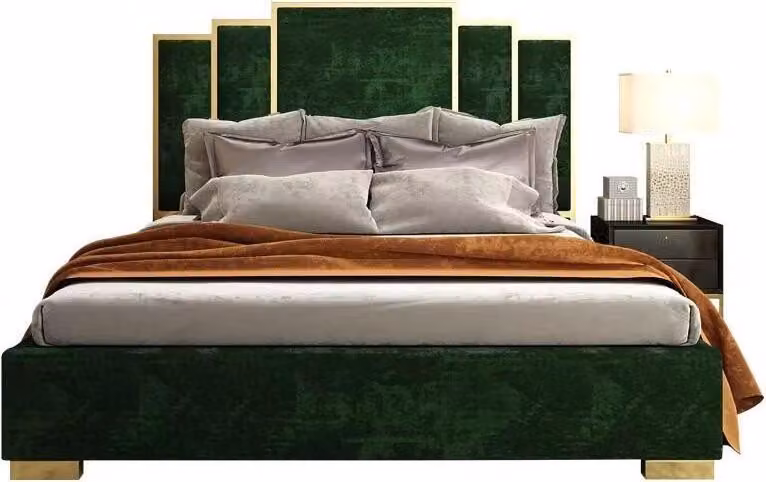 Design Bett Textil Luxus Betten Modernes Hotel Gestell Schlaf Zimmer 180x200