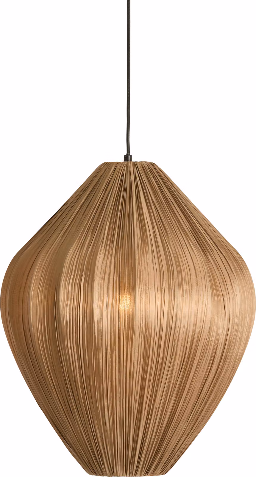 Lampada a sospensione - marrone - Verita - tessile - Ø 47cm - E27 - 2993618 - Light & Living