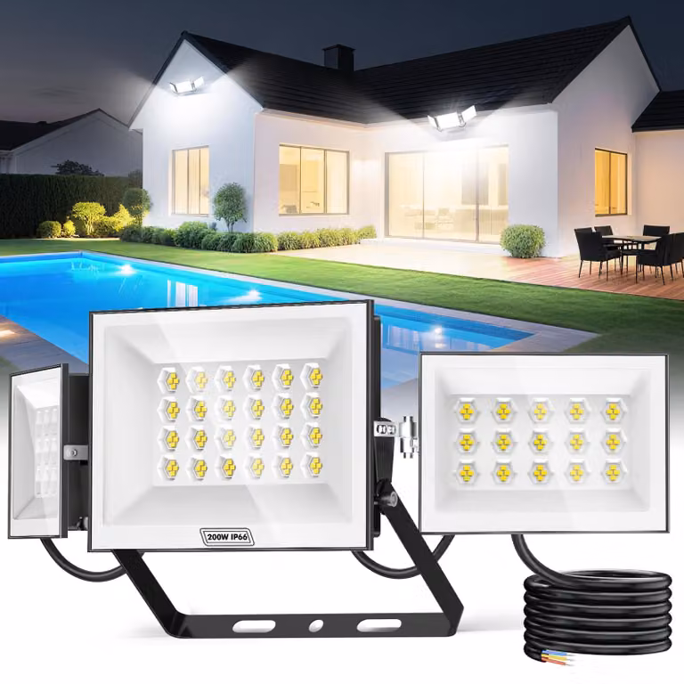 Proiettore LED da 200W per uso esterno, faretto