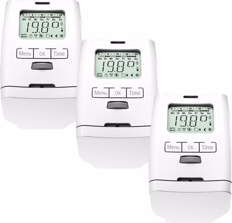 3 pezzi HT 2000 Termostato elettronico per radiatori Germany