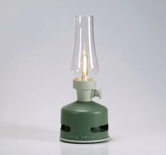 Lampada Esterna con Paralume LED e Altoparlante Bluetooth per Giardino - Verde