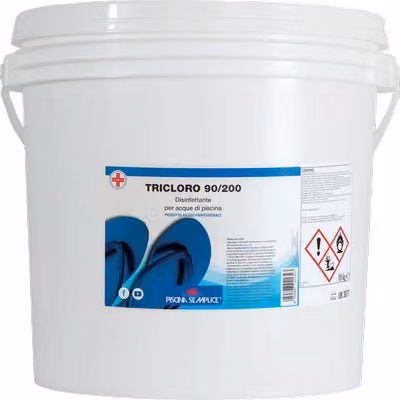 Pastiglie di Tricloro per la Disinfezione della tua Piscina Semplice, Confezione da 25 kg