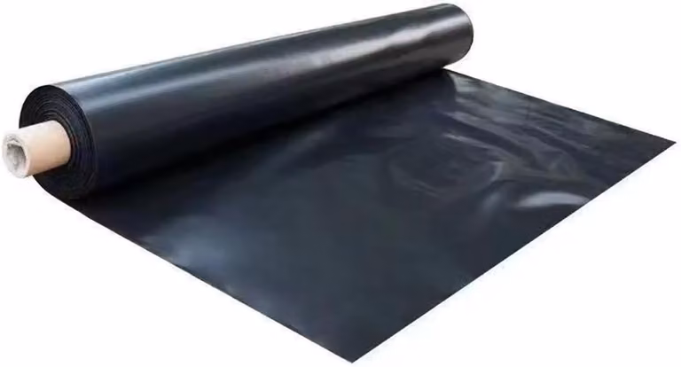 Telo di copertura, 2 m x 6 m, nero, in polietilene, per giardino e serra