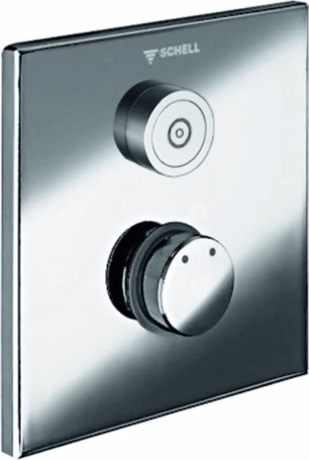 Doccia a parete Schell LINUS D-C-M CVD touch electronics pannello frontale cromato