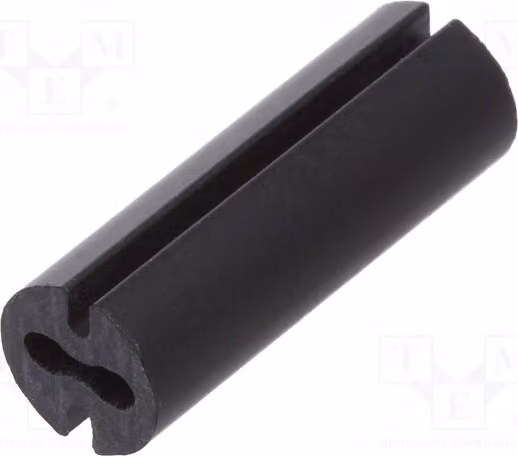 10 distanziatori per LED, lunghezza: 14 mm, diametro esterno: 4,8 mm, diametro LED: 3 mm, colore: nero, codice prodotto: 8GE04V80552